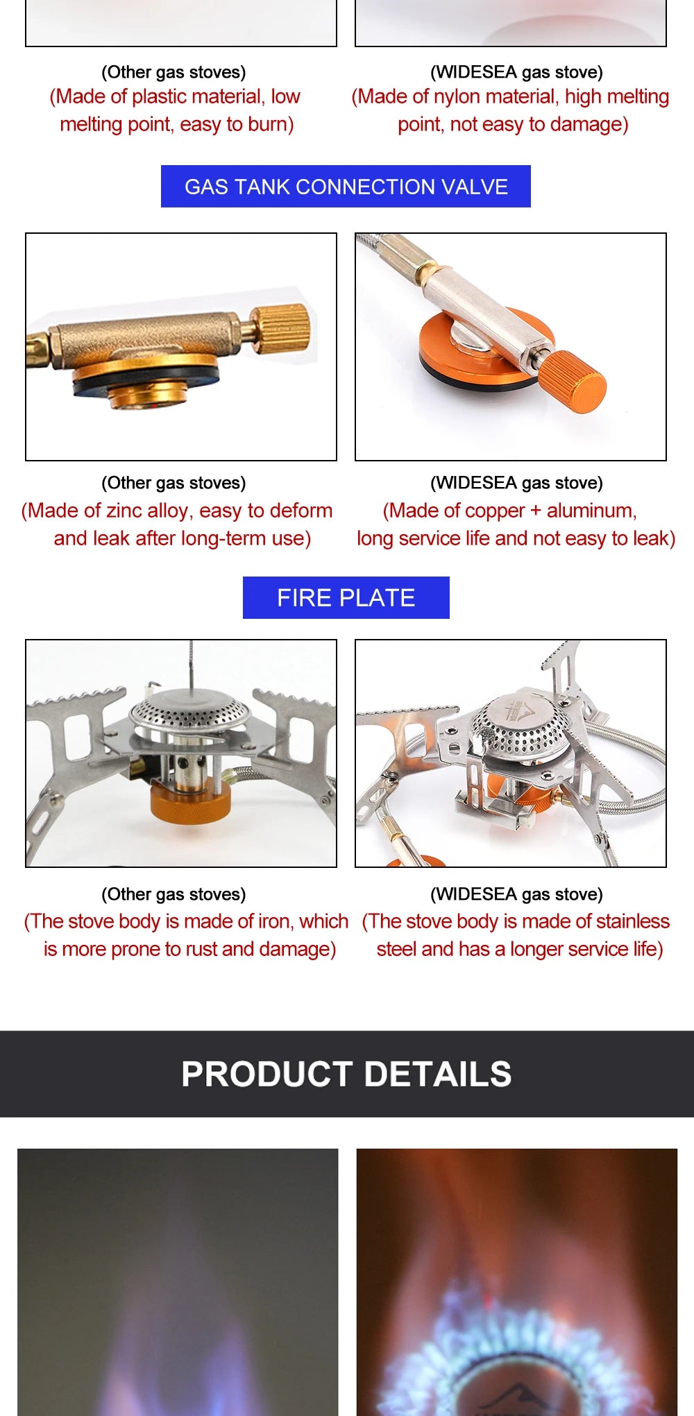 Camping Gas Stove Outdoor Tourist Burner