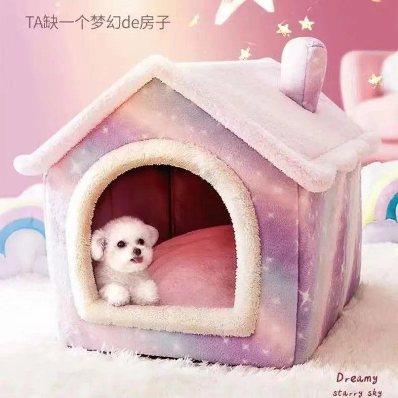 Double Roof Dog House Animal Shape House