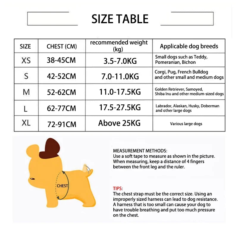 Quick Release Vest Dog Harness