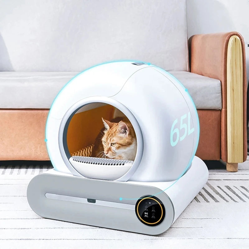65L Automatic Smart Cat Litter Box Self Cleaning