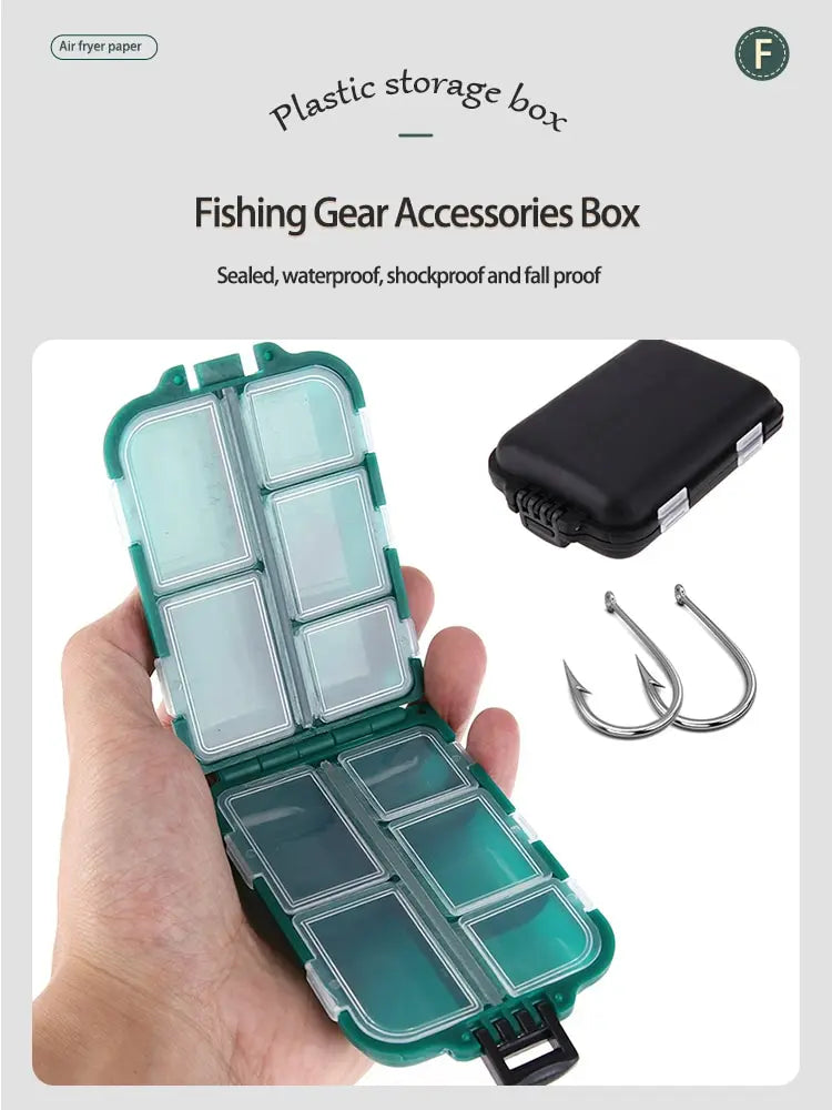 Fishing Tackle Box 10 Compartment