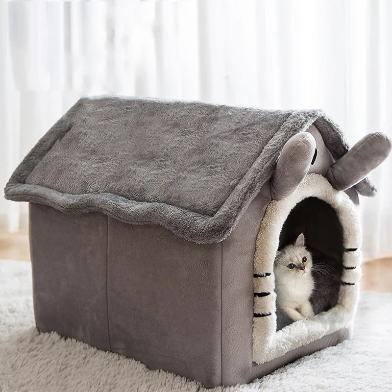 Indoor Warm Dog House Soft Pet Bed