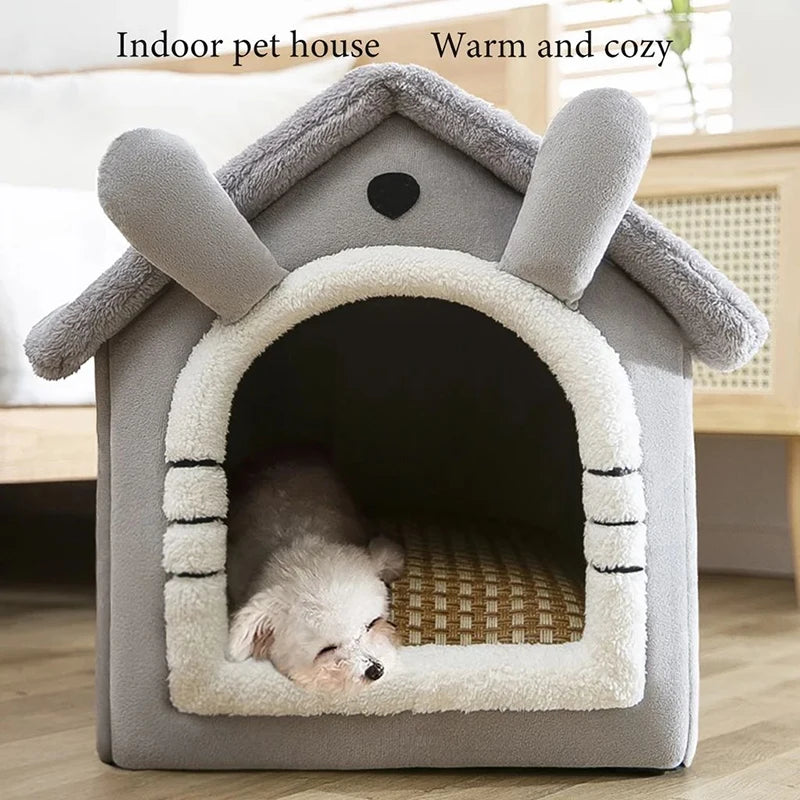Indoor Warm Dog House Soft Pet Bed