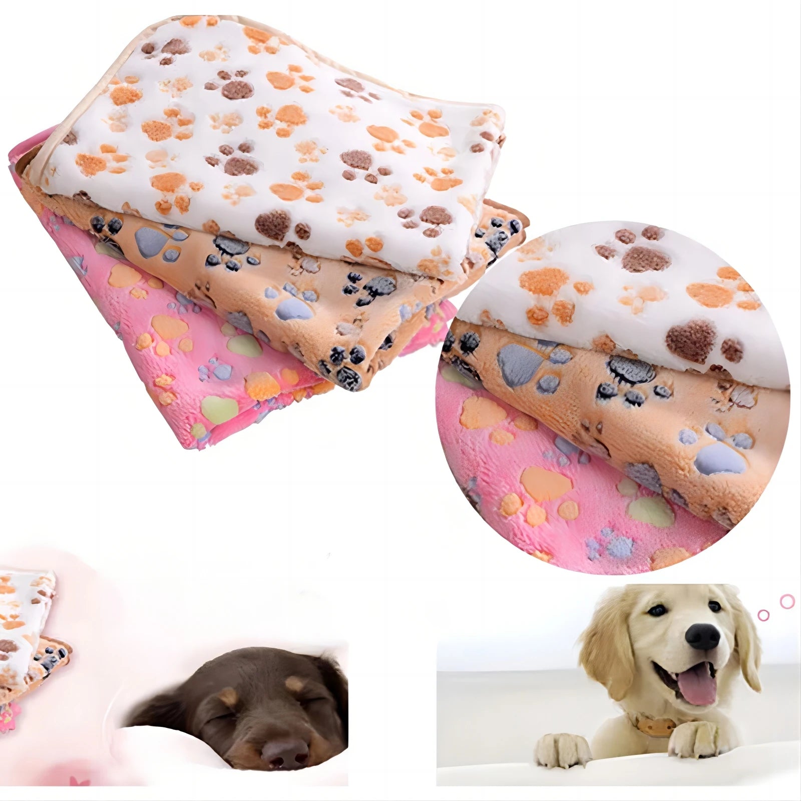 Pet Bed Mat Cute Warm Cover Towel