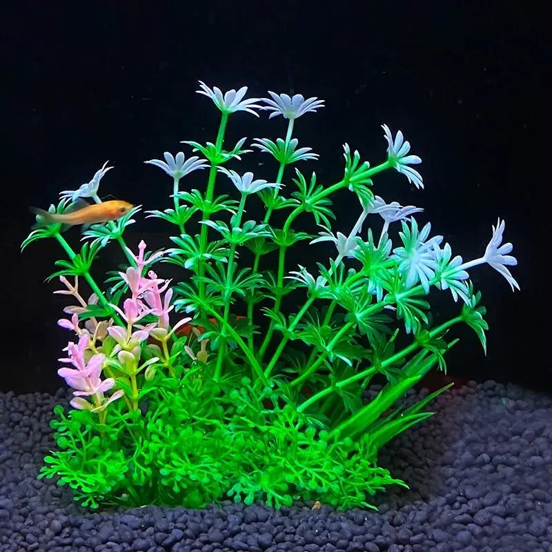 Fish Tank Ornament Plant Aquarium Artificial Decor Plants