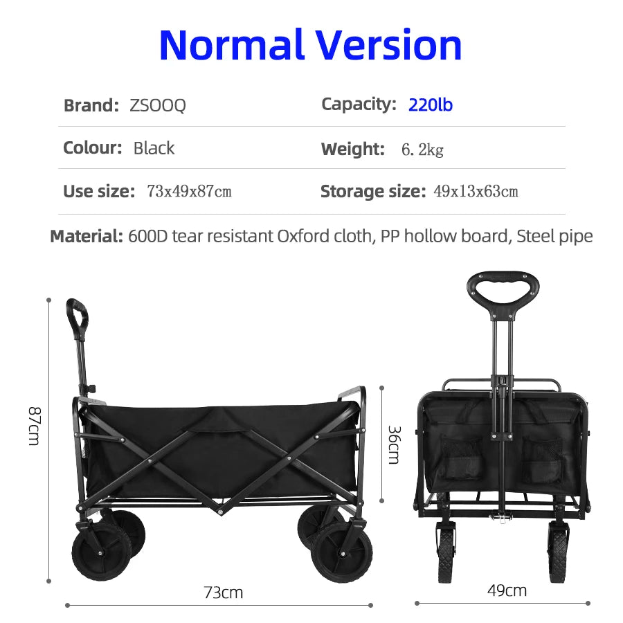 Collapsible Folding Utility Beach Cart