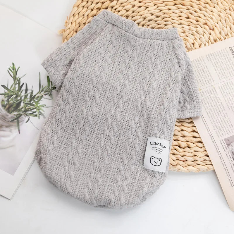 Designer Luxury Jersey Wool Dog Sweater