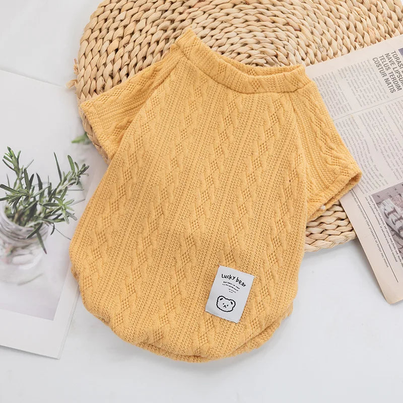 Designer Luxury Jersey Wool Dog Sweater