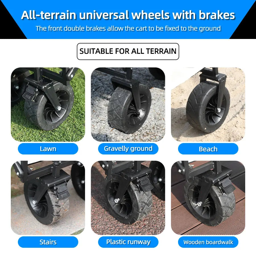 Collapsible Folding Utility Beach Cart