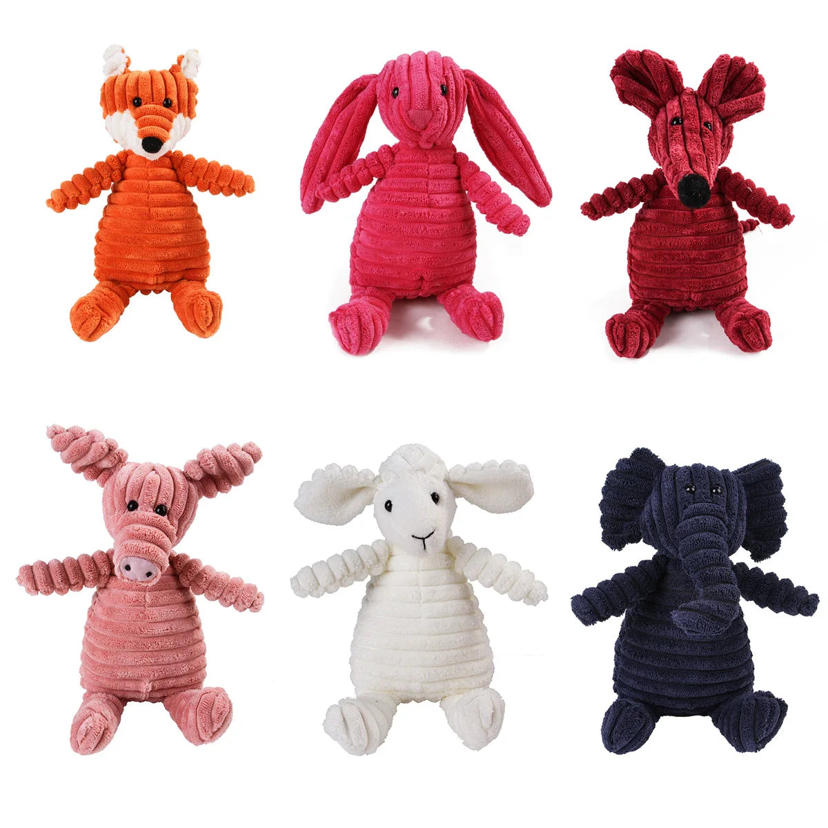 Dog Corduroy Toys  Animal Shape