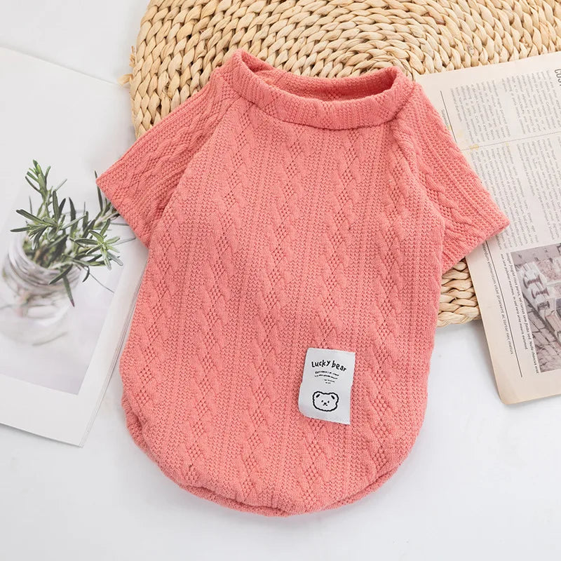 Designer Luxury Jersey Wool Dog Sweater