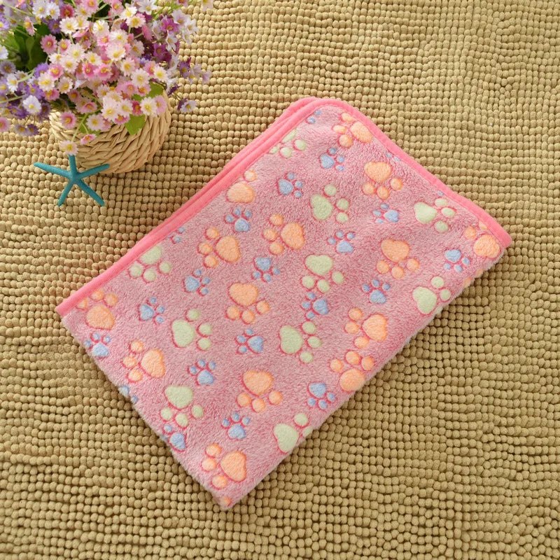 Pet Bed Mat Cute Warm Cover Towel