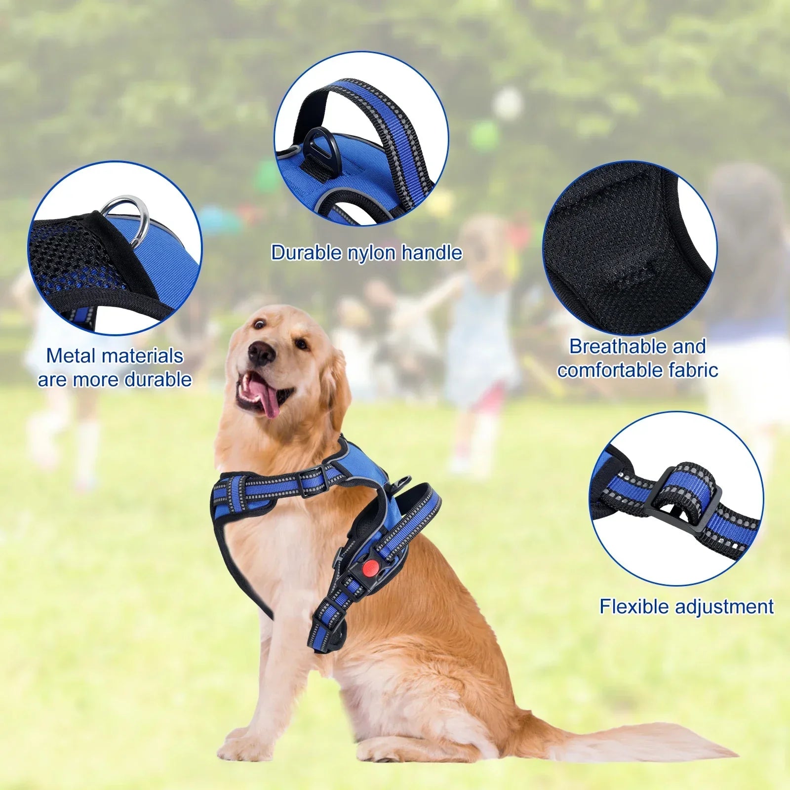 Breathable Mesh No Pull Pet Harness