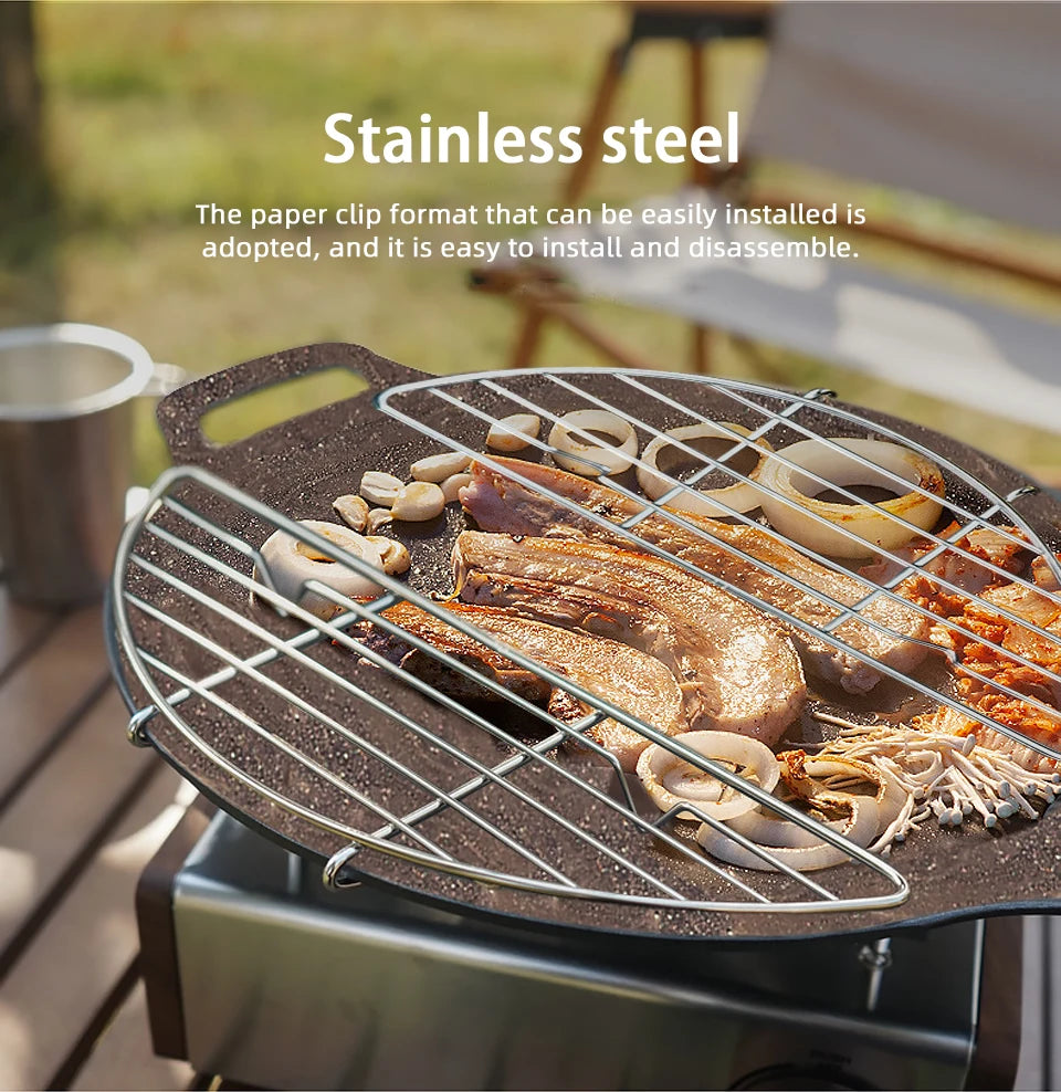 Outdoor Barbecue Net Steam Rack Stainless