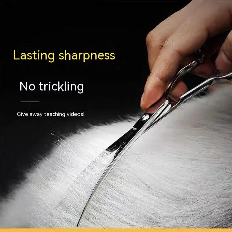 Trimming Bent Scissors Pet Clippers