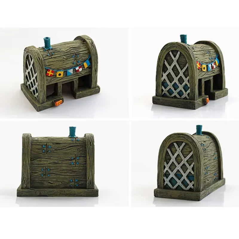 Cartoon Pineapple House Aquarium Decoration Landscaping