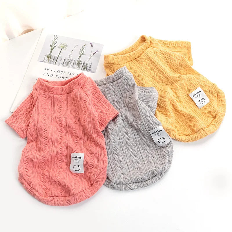 Designer Luxury Jersey Wool Dog Sweater