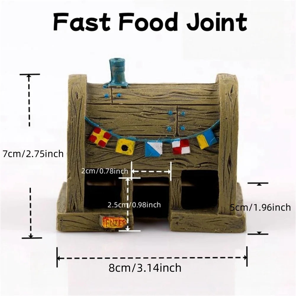 Cartoon Pineapple House Aquarium Decoration Landscaping