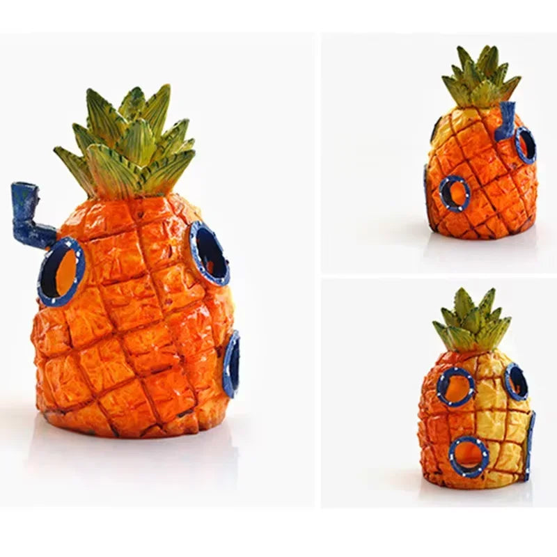 Cartoon Pineapple House Aquarium Decoration Landscaping