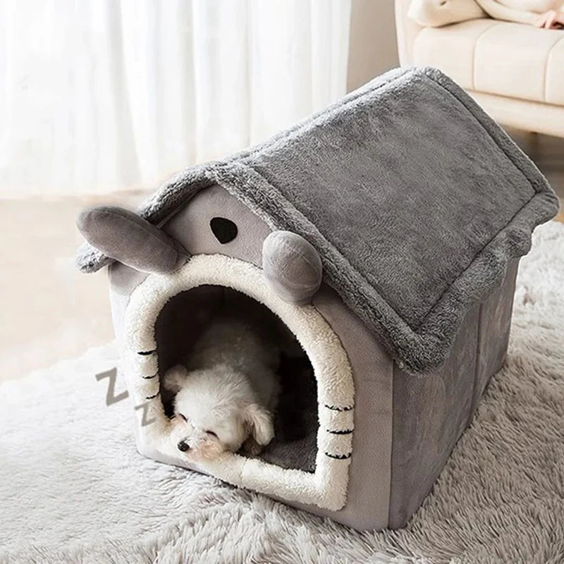 Indoor Warm Dog House Soft Pet Bed