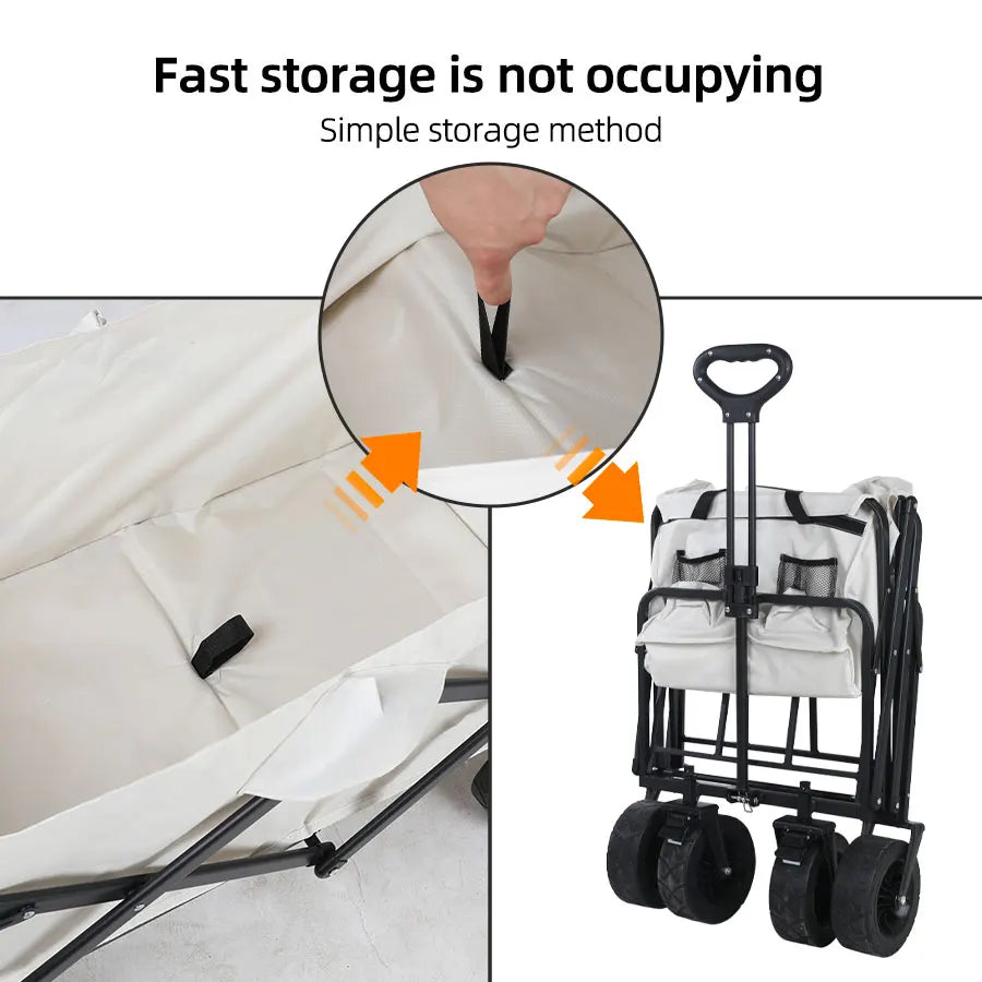 Collapsible Folding Utility Beach Cart