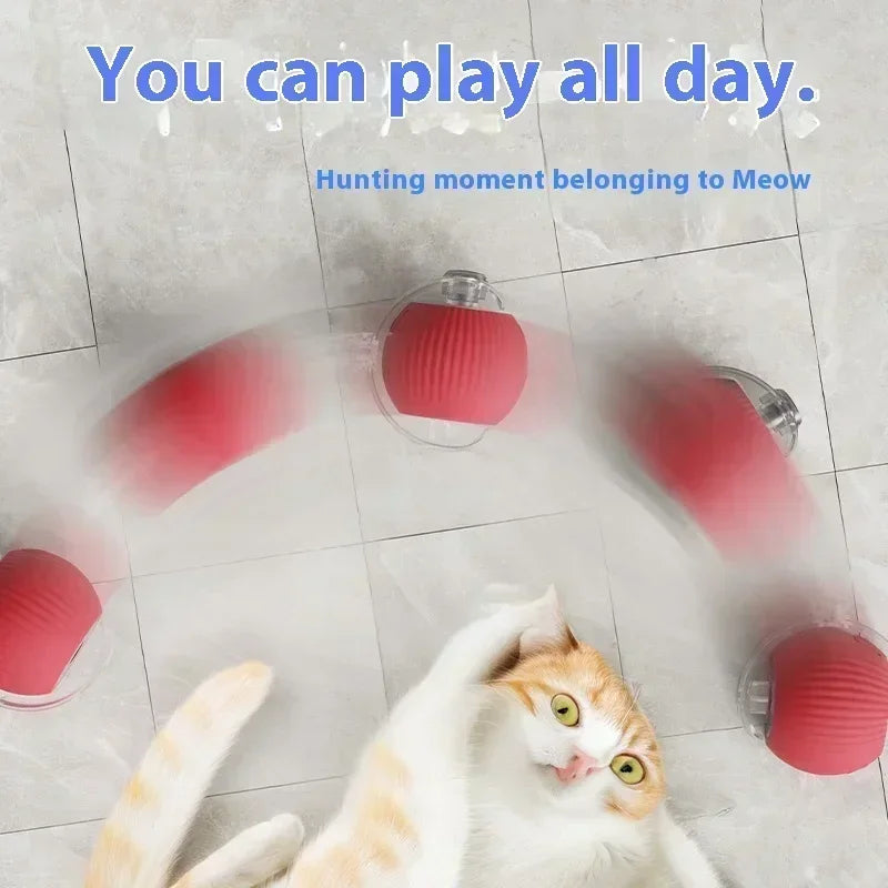 Automatic Rolling Ball Fake Tail Smart Cat Toys
