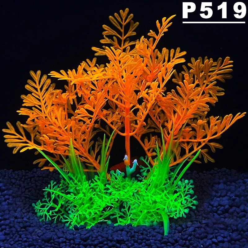 Fish Tank Ornament Plant Aquarium Artificial Decor Plants