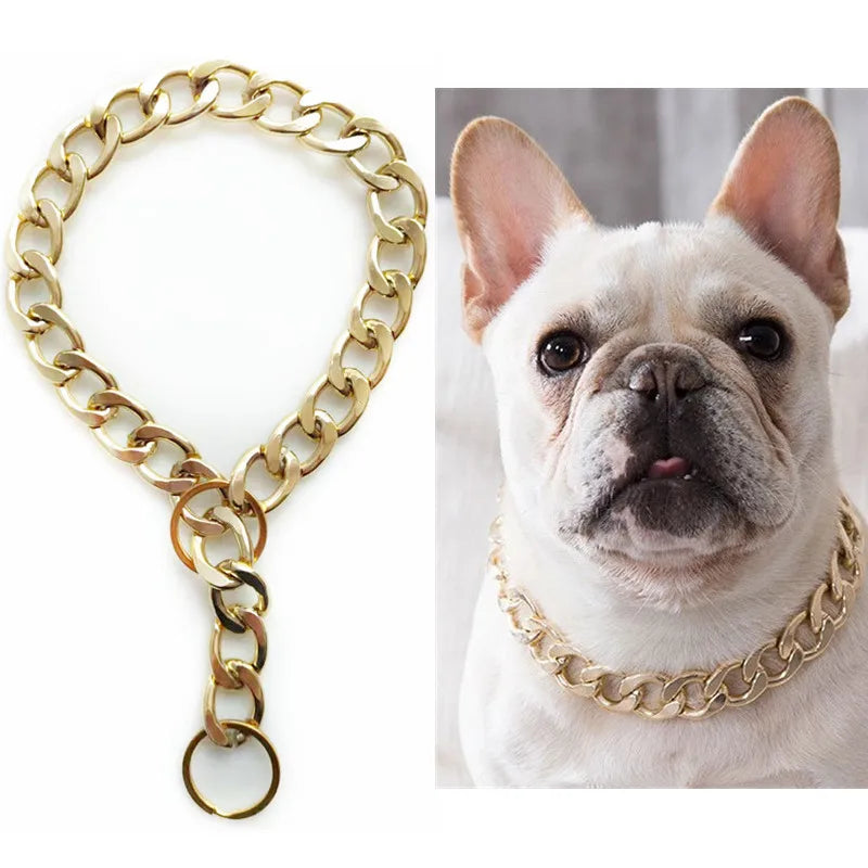 Luxury Pet Dog Collar Gold