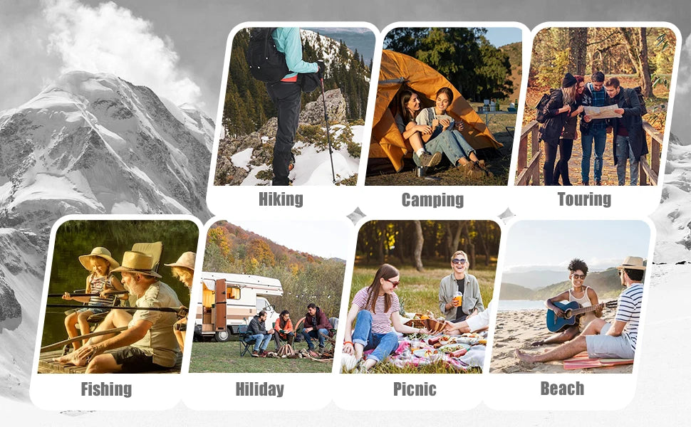 Portable Folding Camping Chair with Headrest