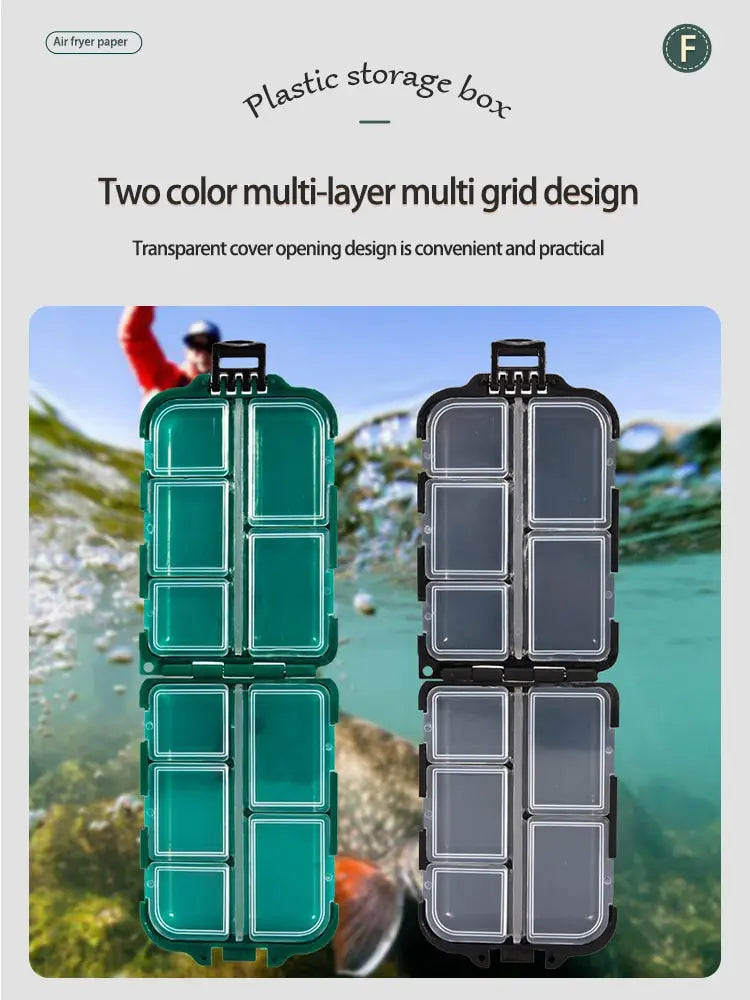 Fishing Tackle Box 10 Compartment