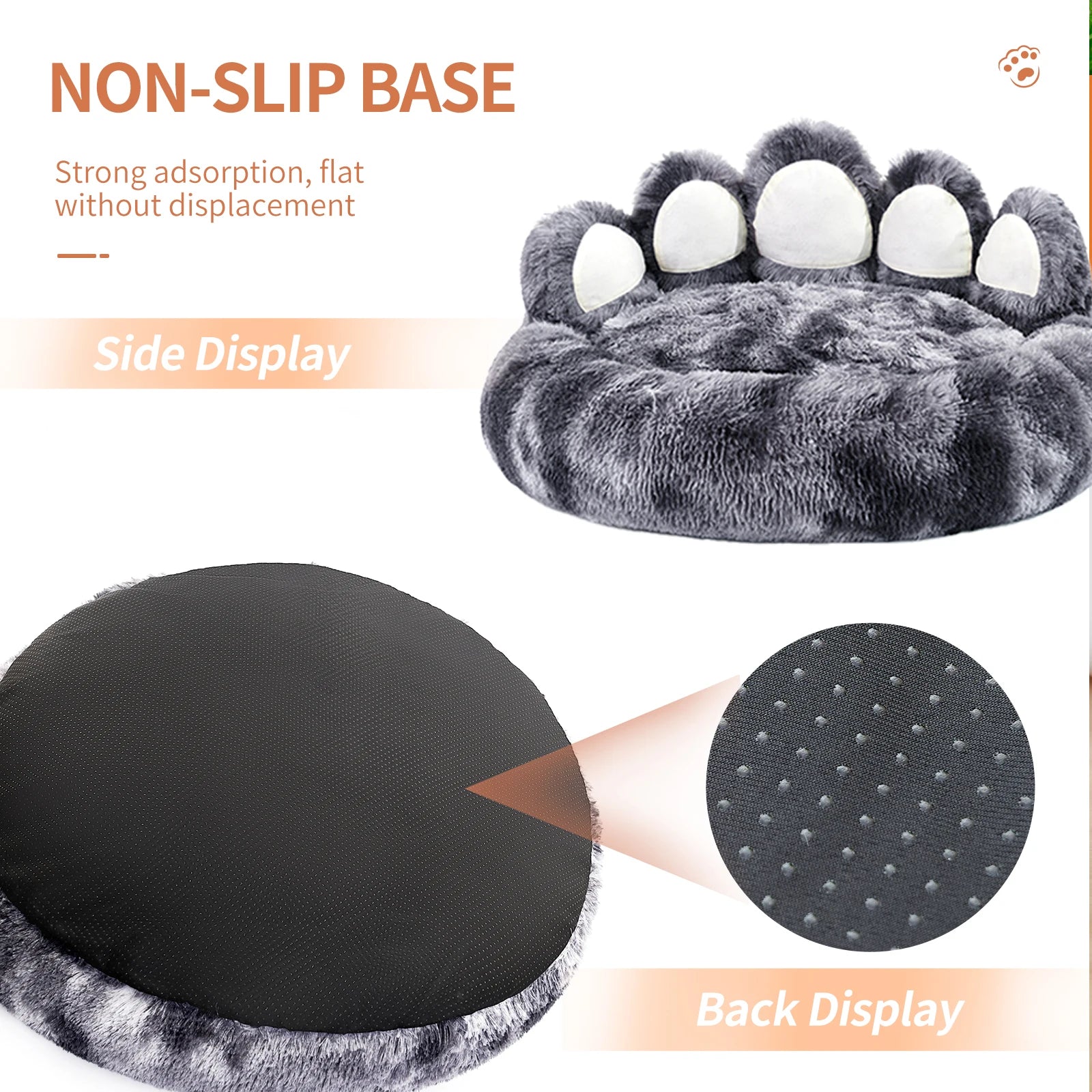 Cozy Comfy  Paw Shape Warm Pet Bed Cushion