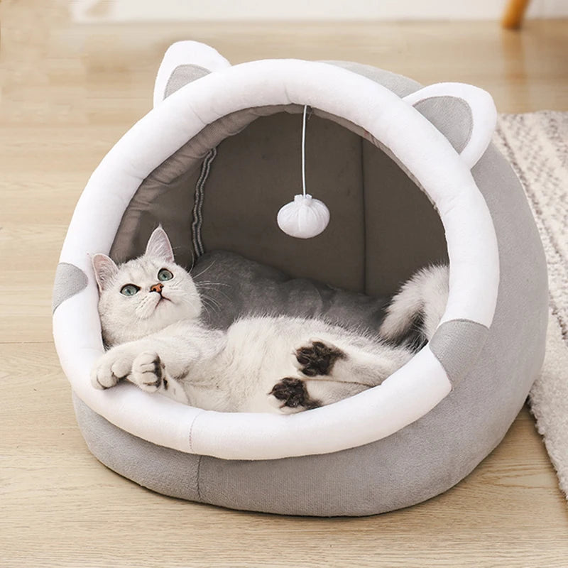 Cute Cat Bed Pet House Kitten Lounger Cushion