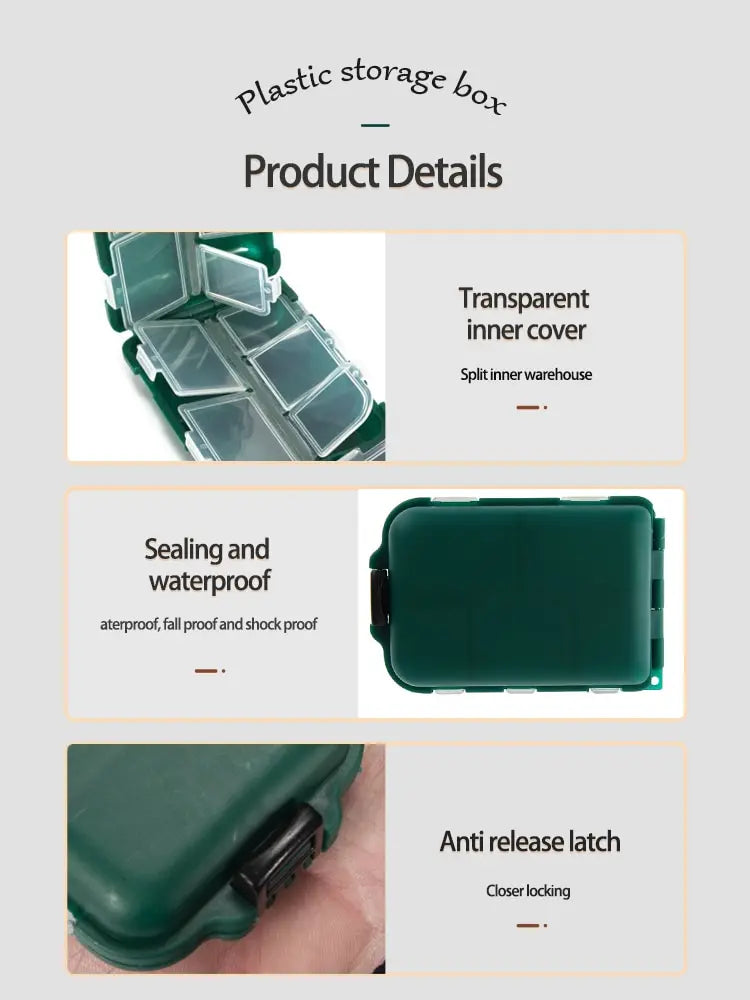 Fishing Tackle Box 10 Compartment