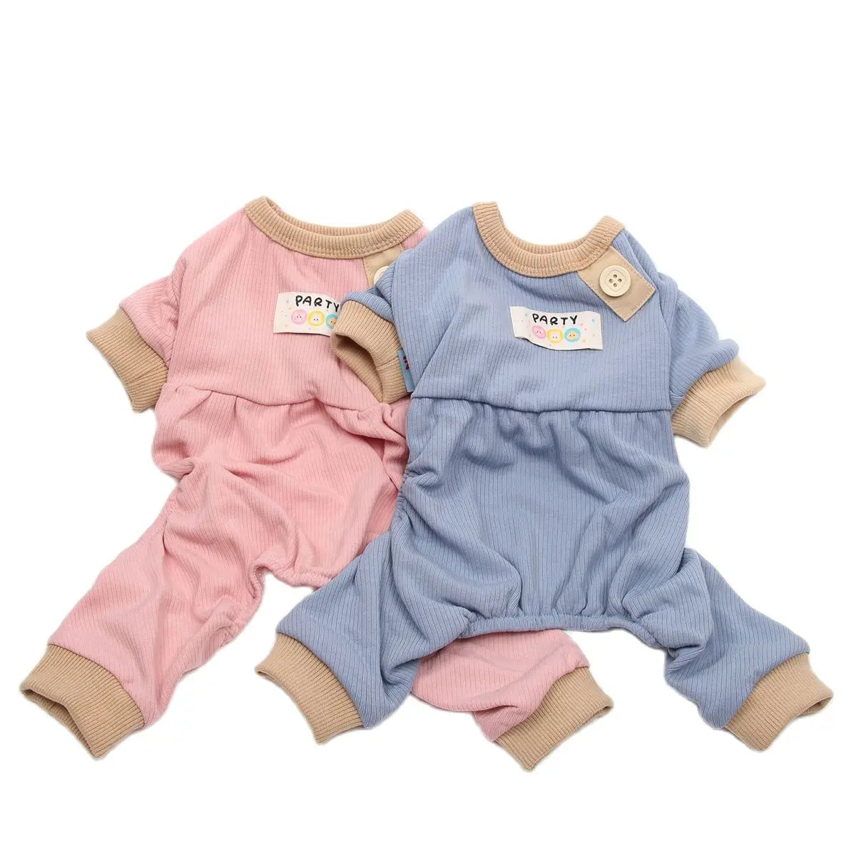 Warm Pajamas Pet Jumpsuit Striped Design